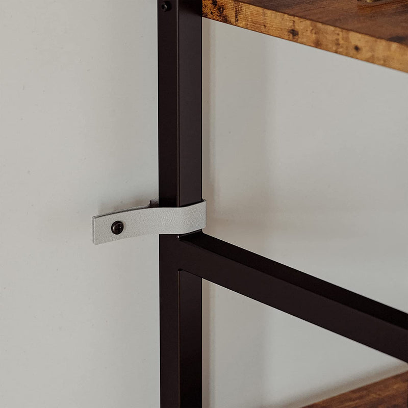 Bookcases and Bookshelves Corner Shelf  With 8 Tiers Rustic Storage