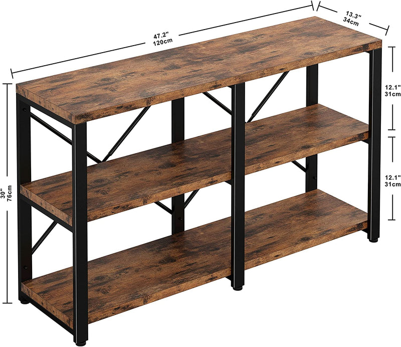 3-Tier Rustic Hallway/Entryway Table